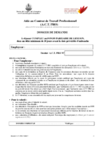 Formulaire de demande d&rsquo;Act Pro