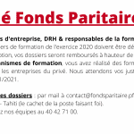 Dépôt de vos dossiers de formation 2020 Dépôt de vos dossiers de formation 2020